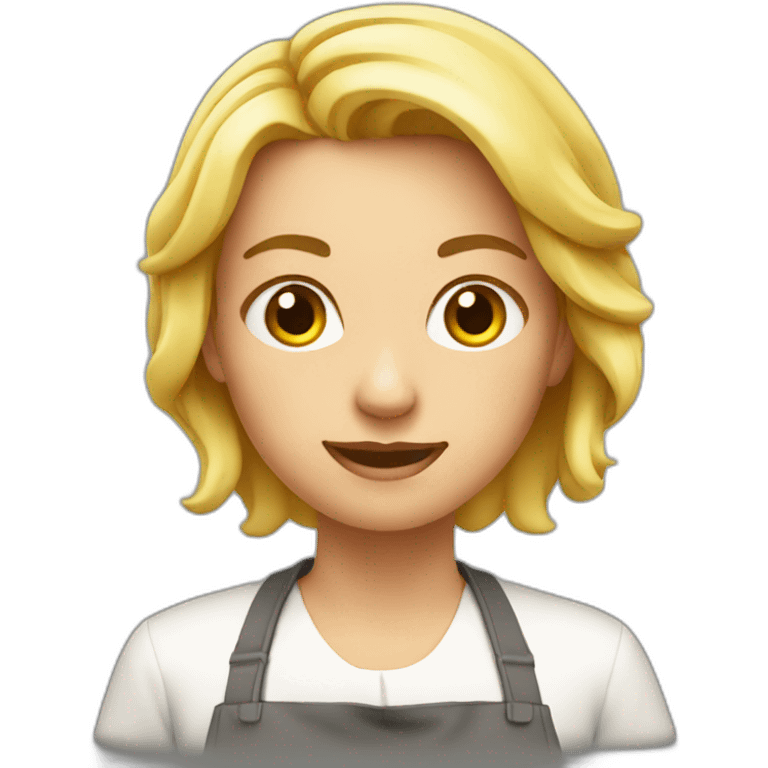 Cocinera rubia emoji