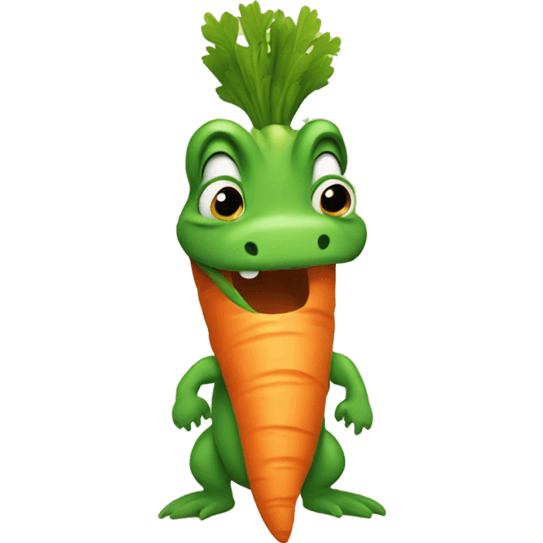 Carrot the alligator emoji