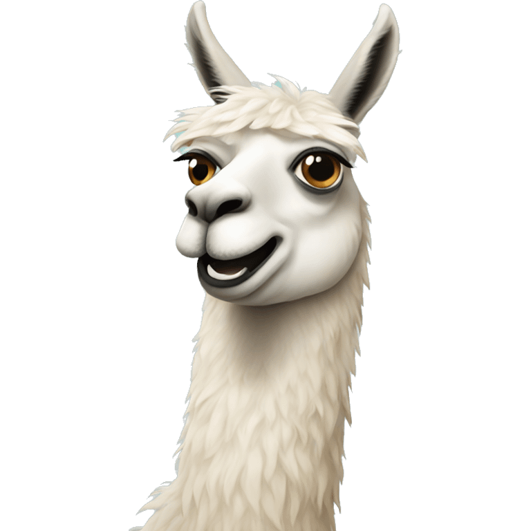 Llama picking its nose  emoji