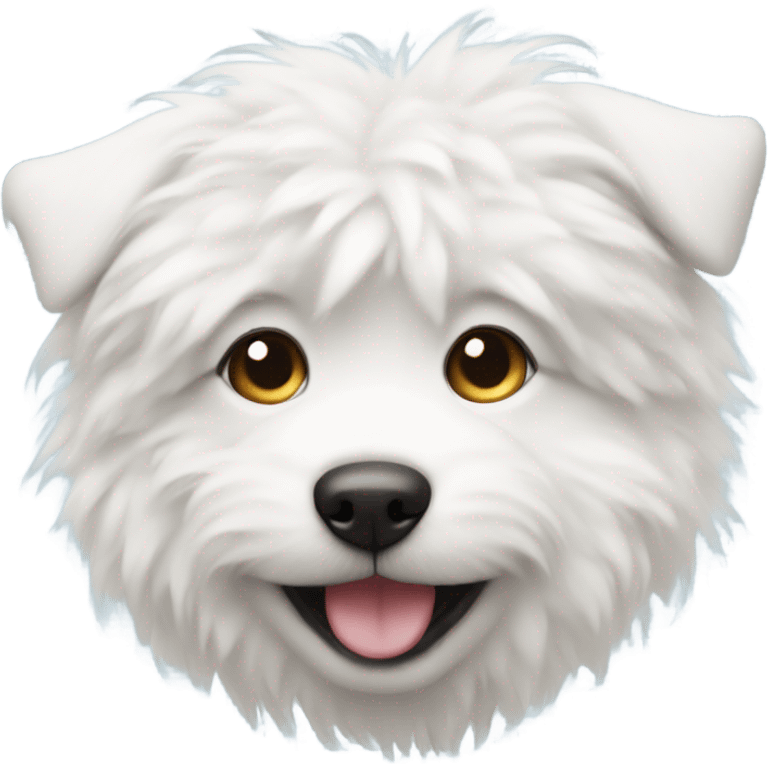 White fluffy puppy emoji