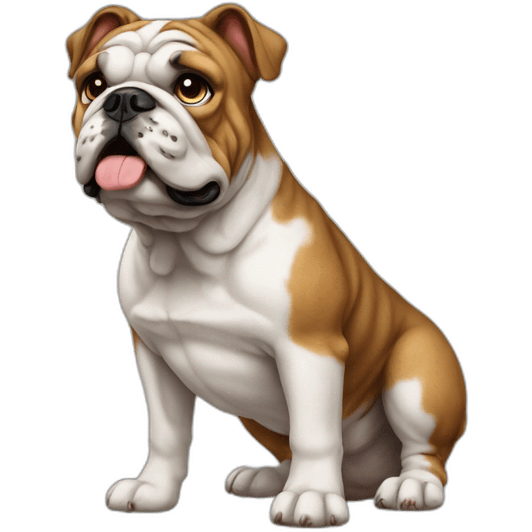 Dog Bulldog full-height emoji