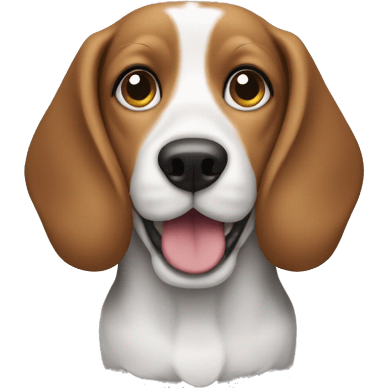 Beagle with curly haired ears  emoji