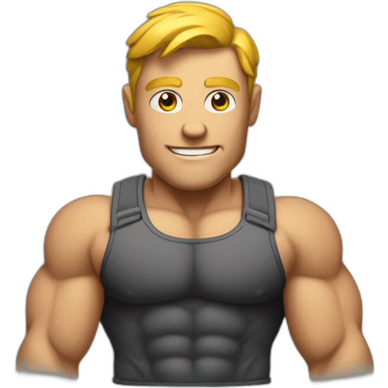 muscled it guy emoji