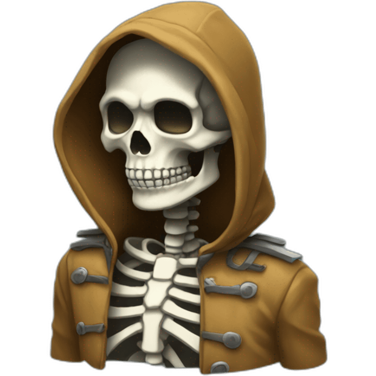 Skeleton hood emoji