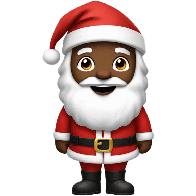 black santa clause  emoji