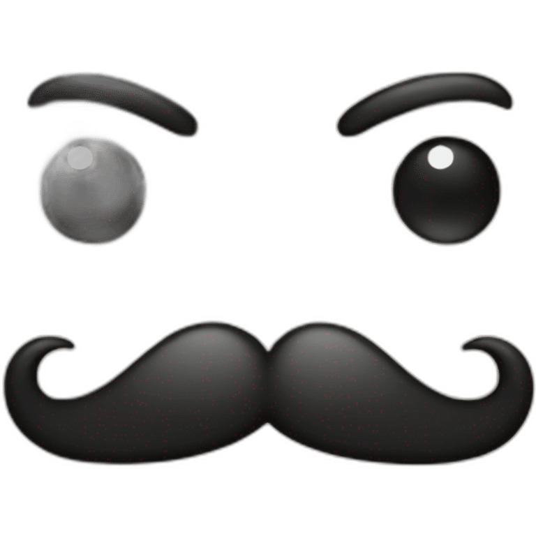 square mustache emoji