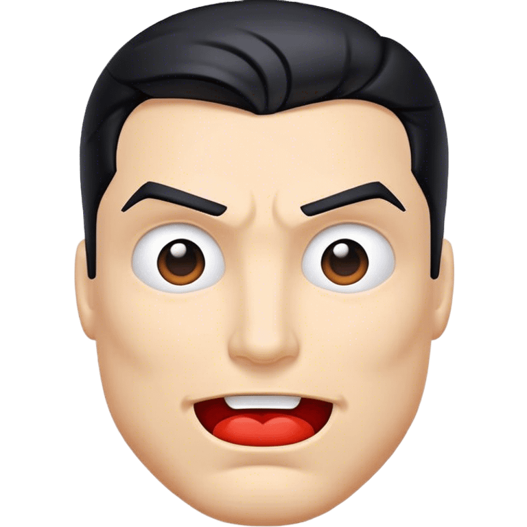 Superman  emoji face logo emoji