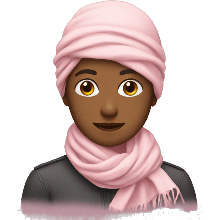 Light pink scarf emoji