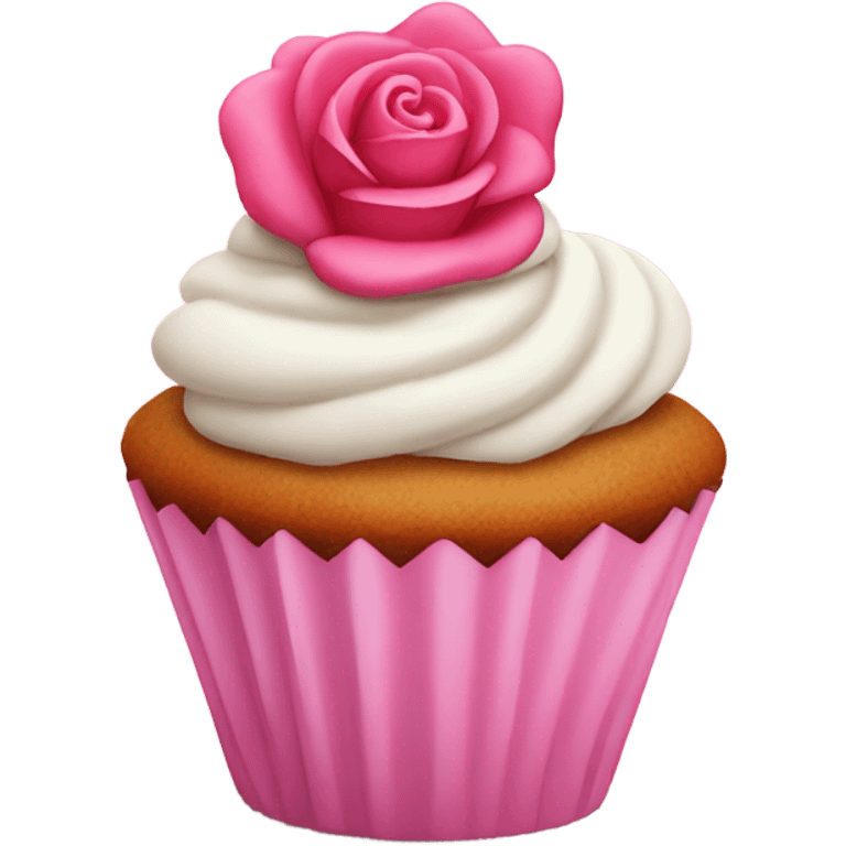 cup cake , rose. pink emoji