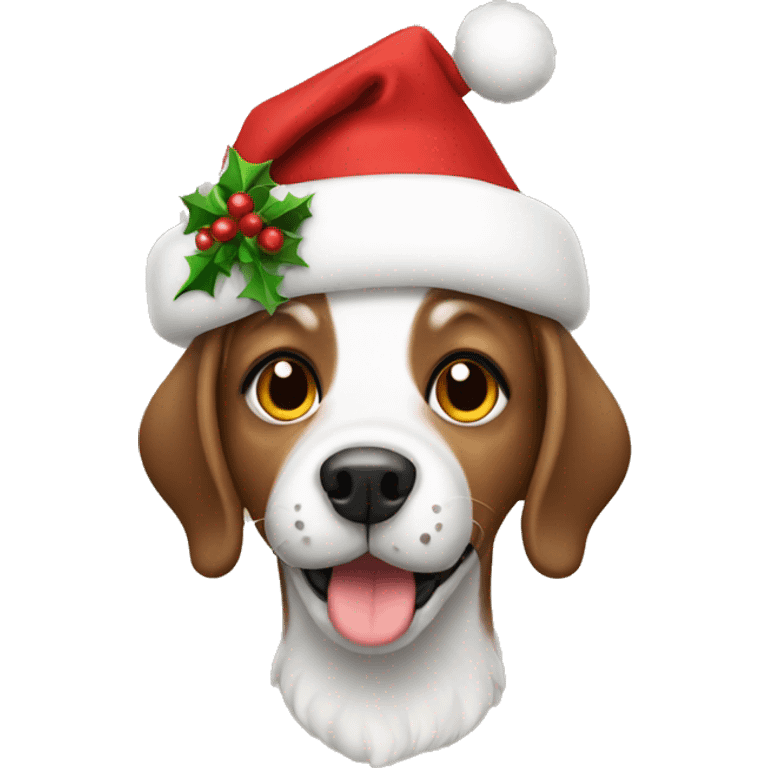 Christmas dog  emoji