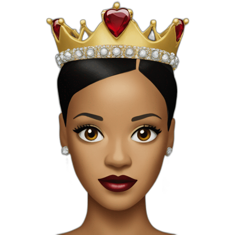 Rihanna with crown  emoji