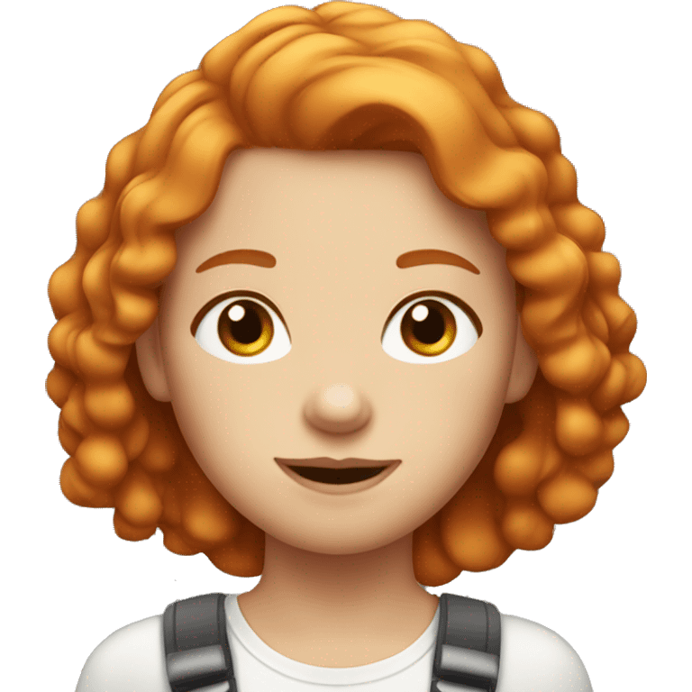 Very cute Ginger hair Girl  emoji