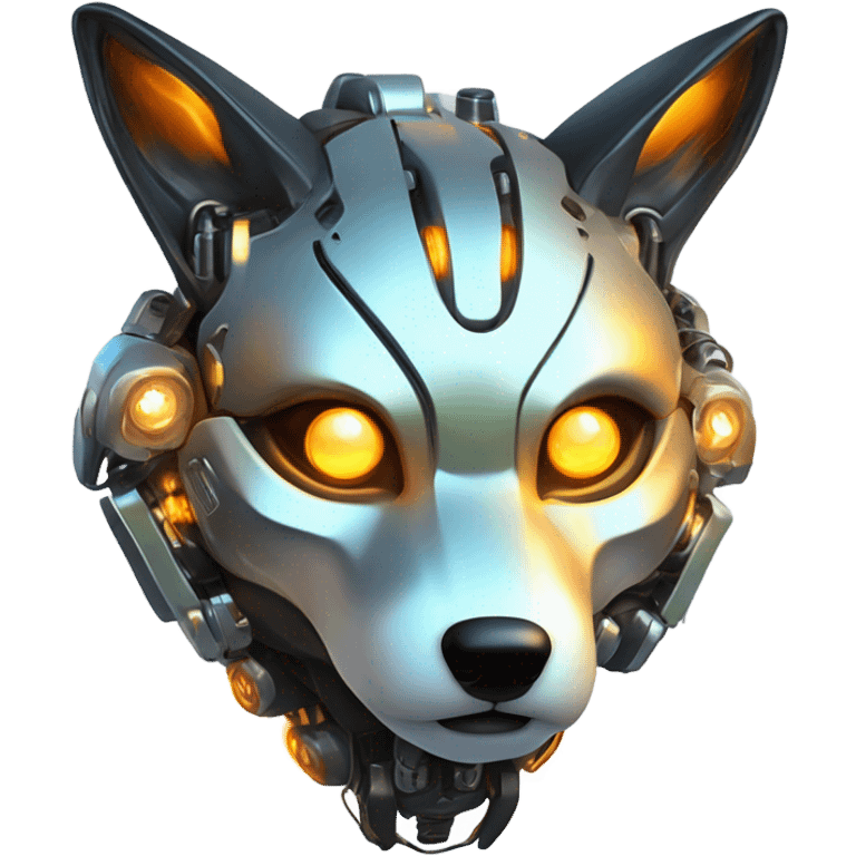 Robot Fox terminator  emoji