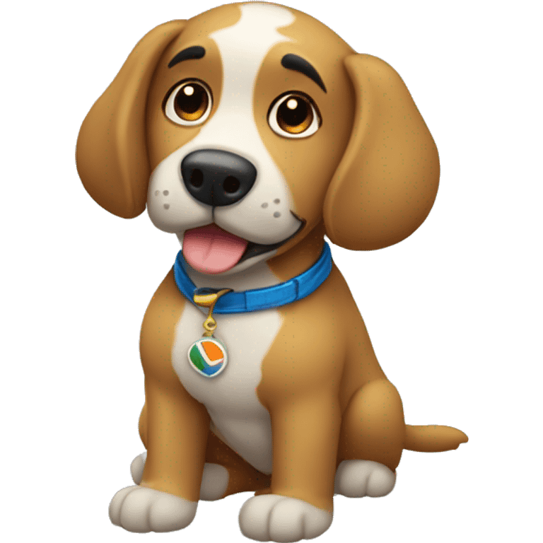 Perro de globo emoji