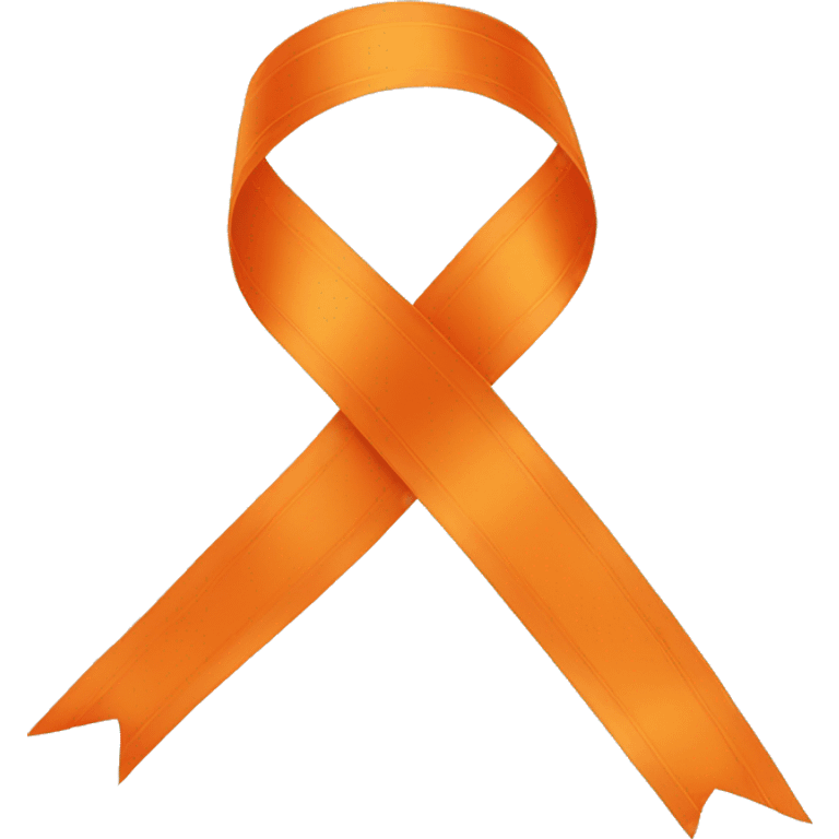 Horizontal orange ribbon 🎗️ emoji