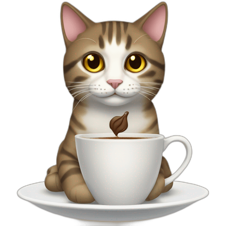 コーヒー カフェ 猫 emoji