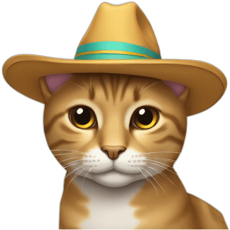 gato con sombrero emoji