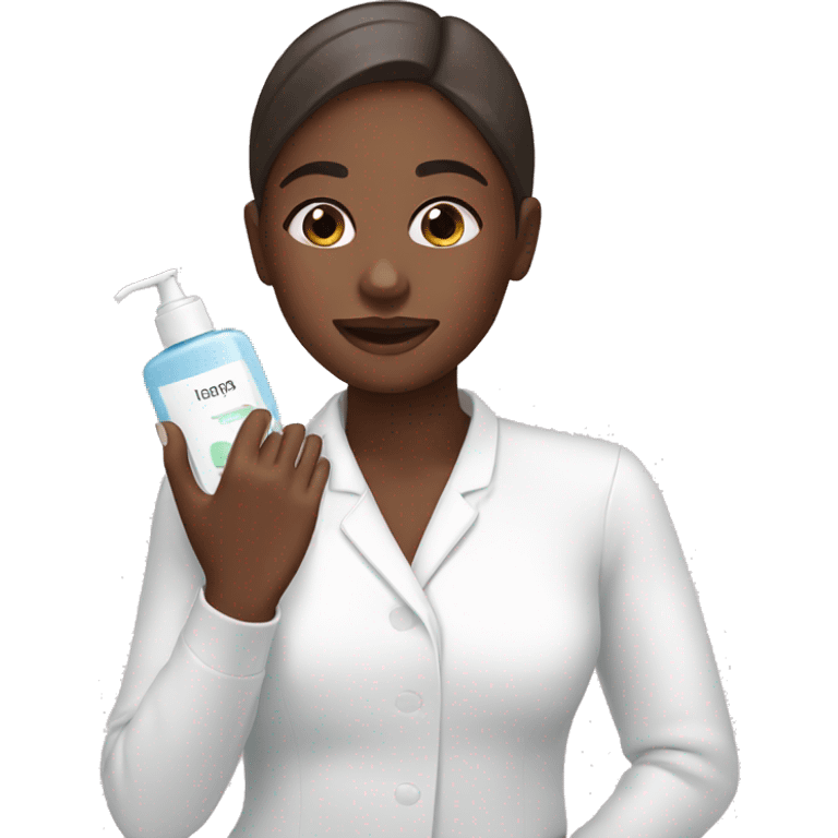 Girl doing skincare emoji