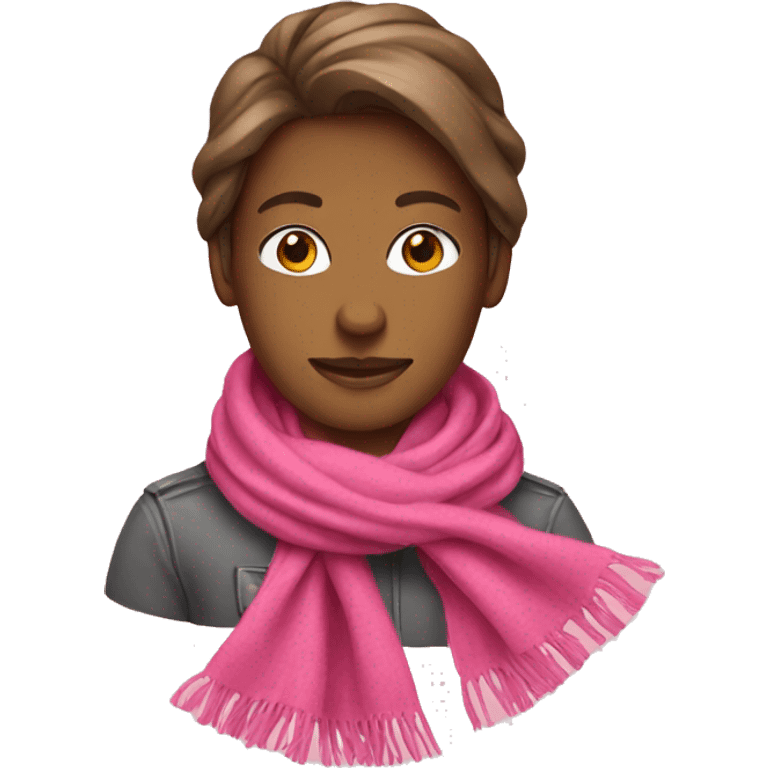 pink scarf emoji