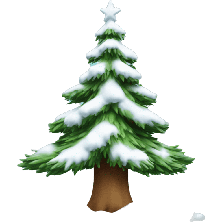 tannenbaum mit schnee  emoji