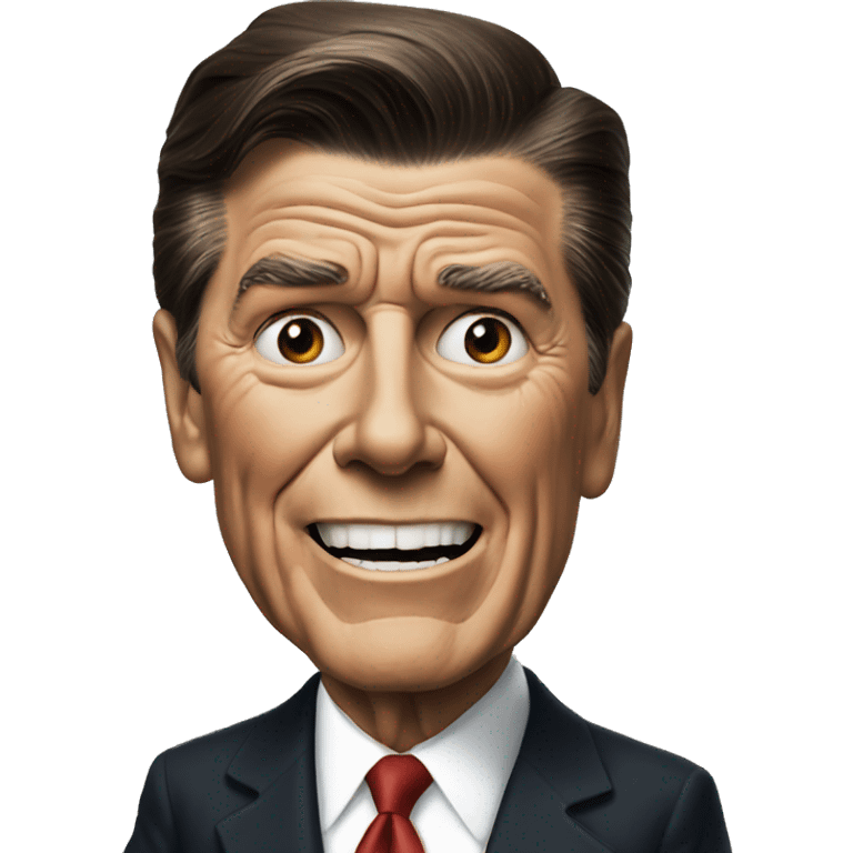 Ronald Reagan is scared emoji