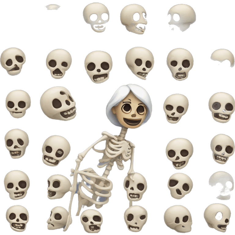 skeleton woman   emoji