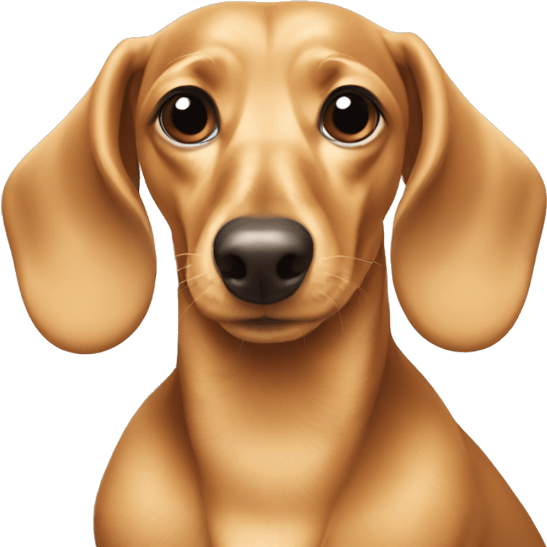 Blonde dachshund emoji