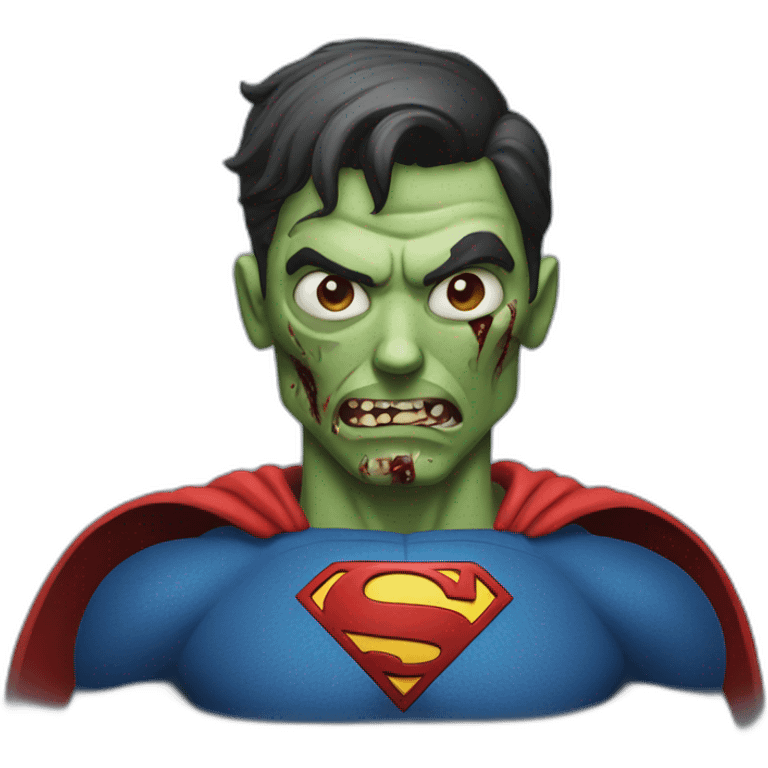 Zombie superman emoji