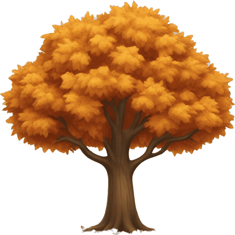 Tree in autumn emoji