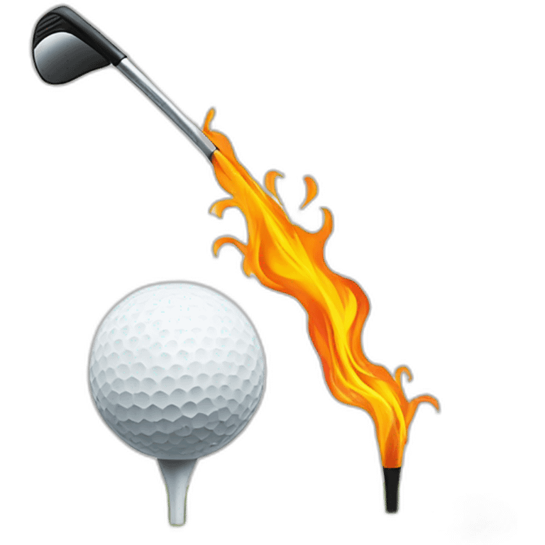 Dracaufeu qui joue au golf emoji