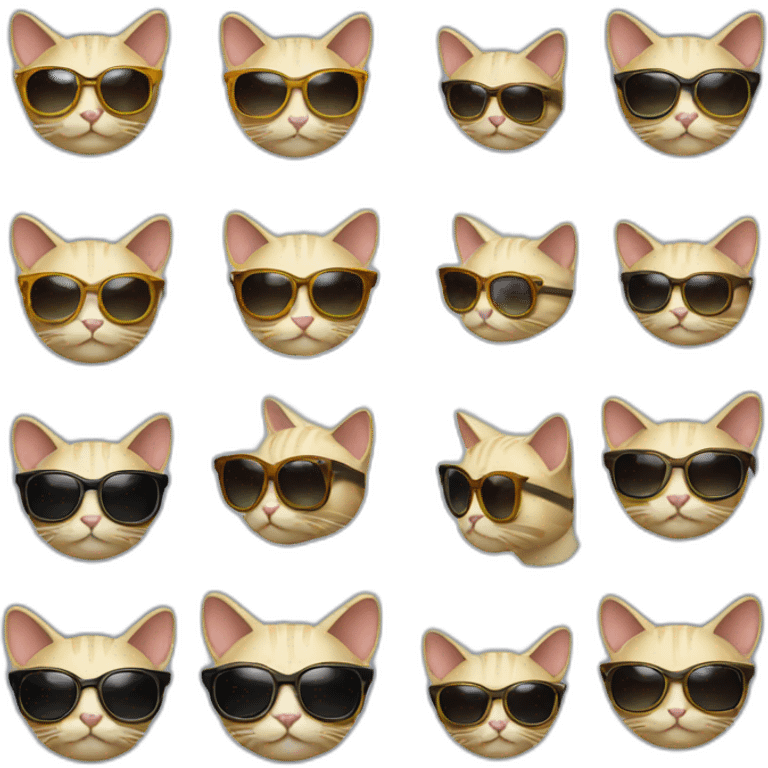 Cat with sunglasses emoji