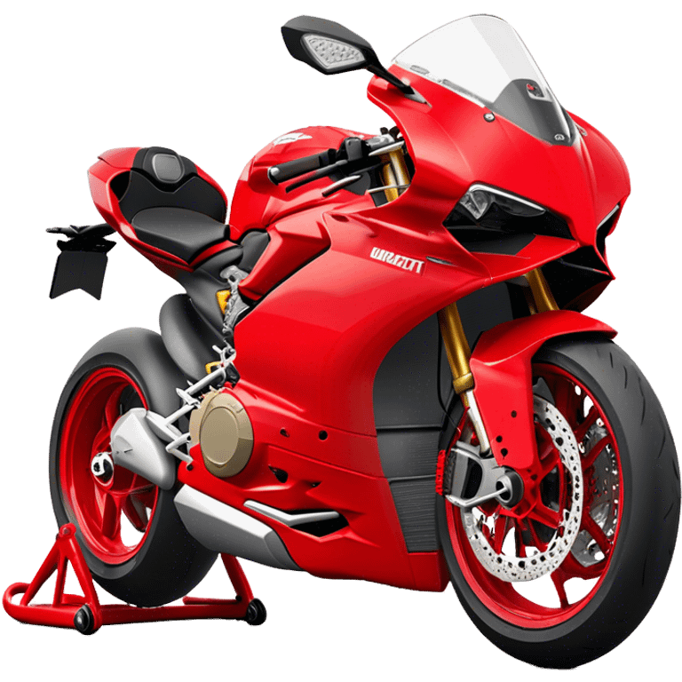 Ducati Panigale (Sportbike) - Ducati Panigale V4 (Model Year: 2022) (Iconic colour: Red) emoji