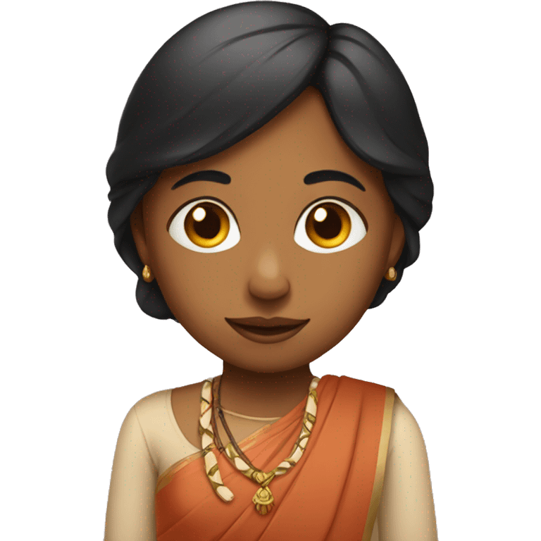 Indian woman with a child emoji