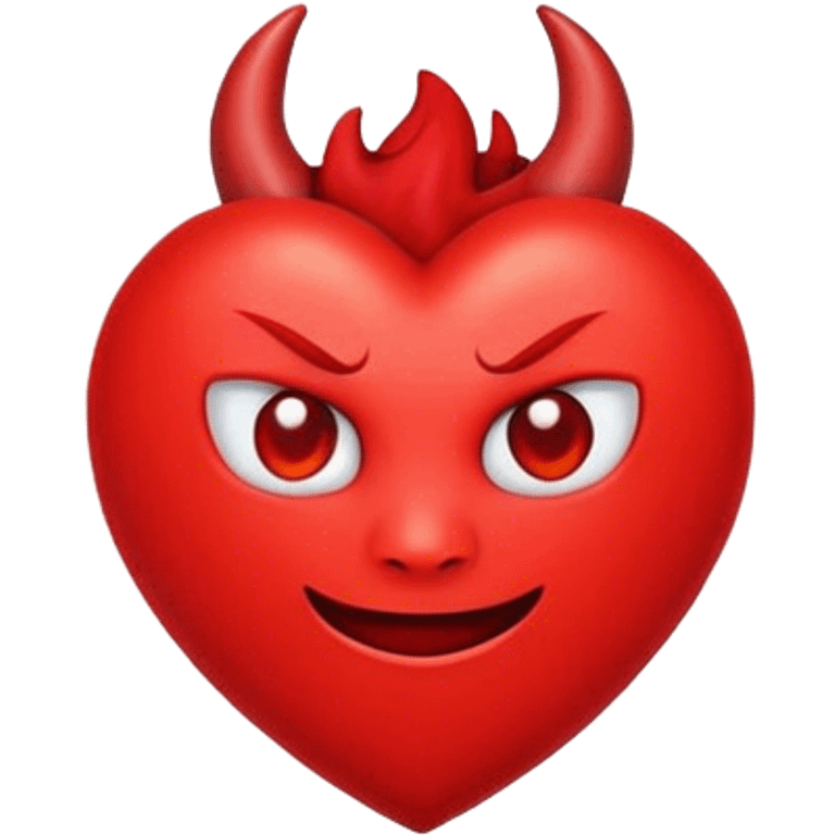 Devil heart emoji