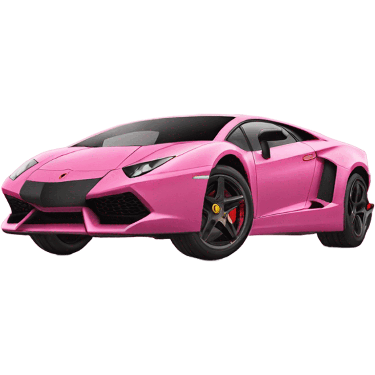 Pink Lamborghini emoji