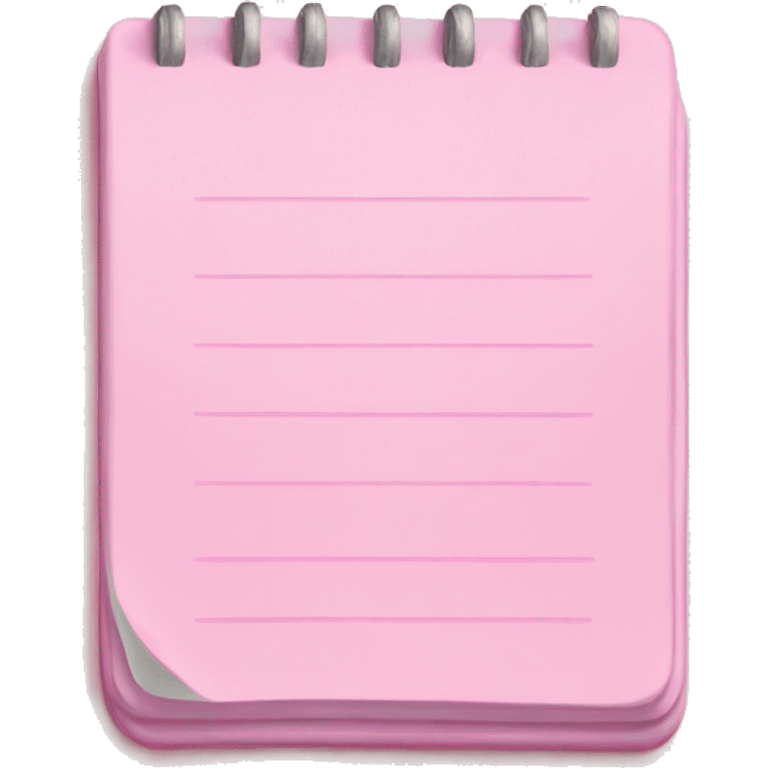 light pink notepad emoji