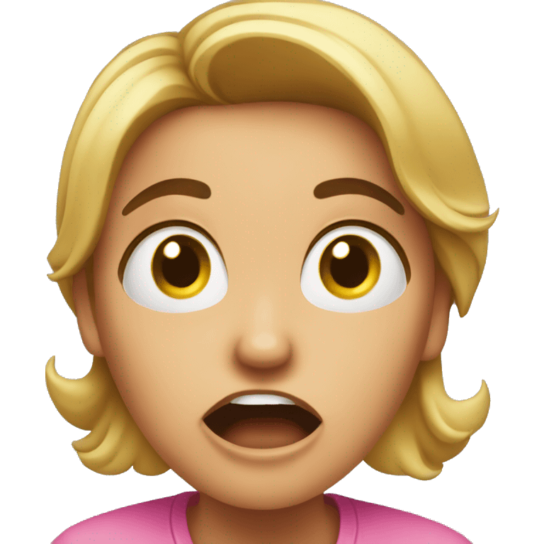 shocked reaction woman emoji