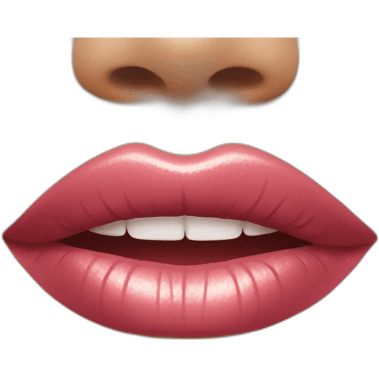 Lip gloss stick emoji