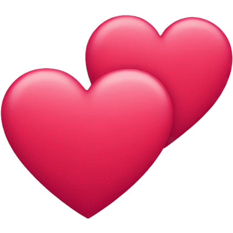 Red and pink heart combo emoji