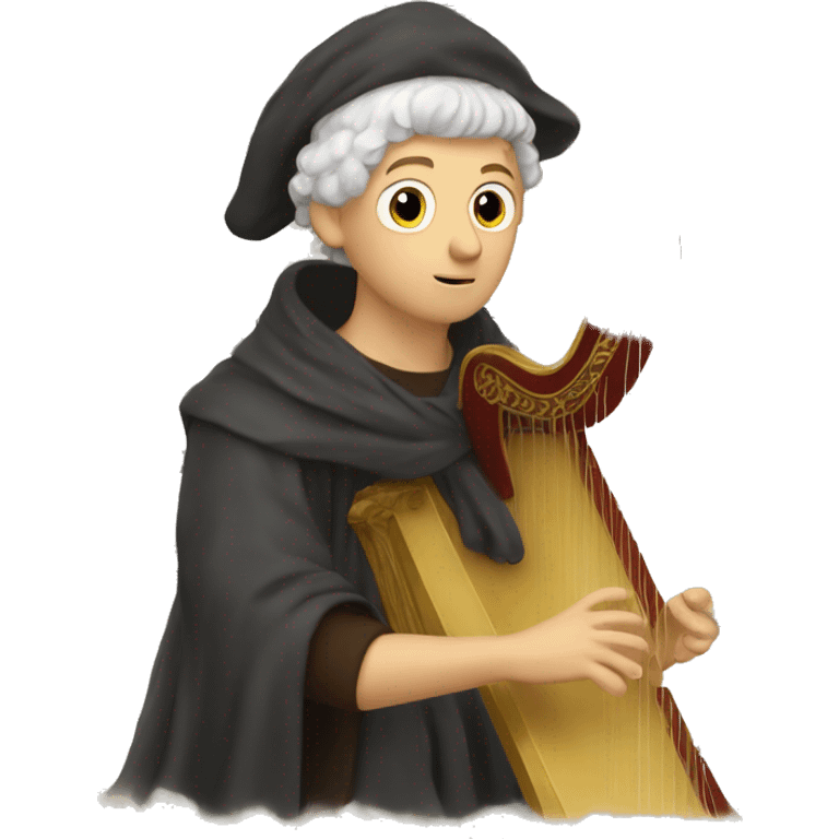 Petrarch playing the harp emoji