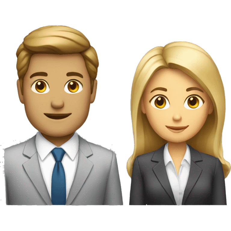 business man and business women  emoji