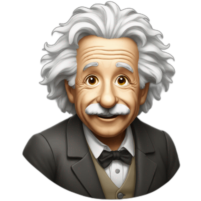 Einstein is happy emoji