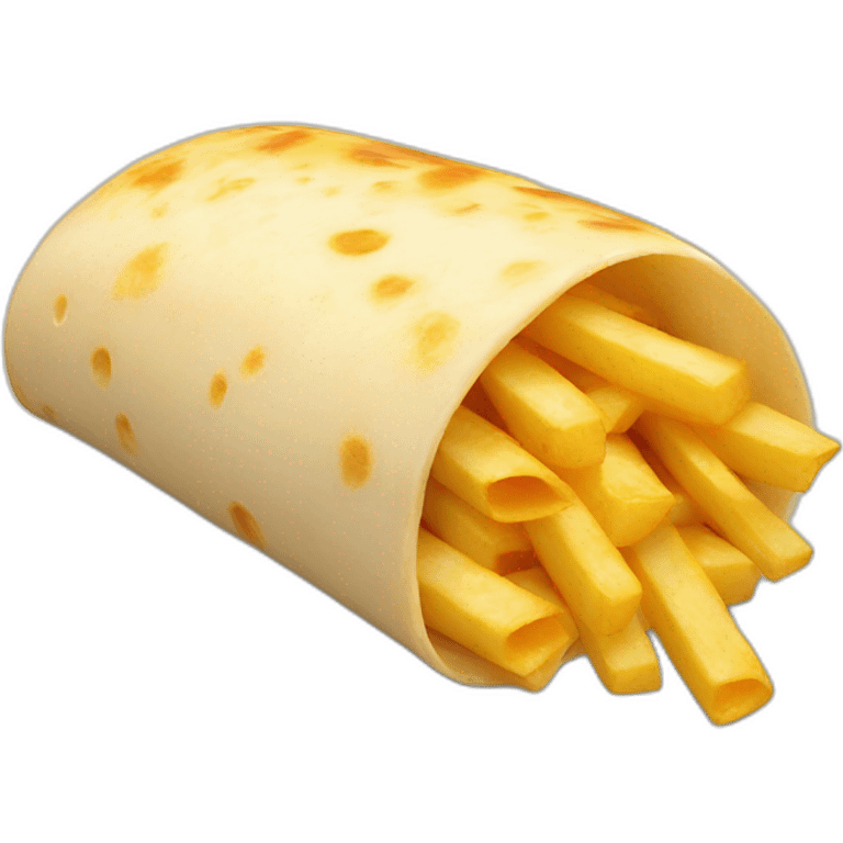 cheese and fries burrito emoji