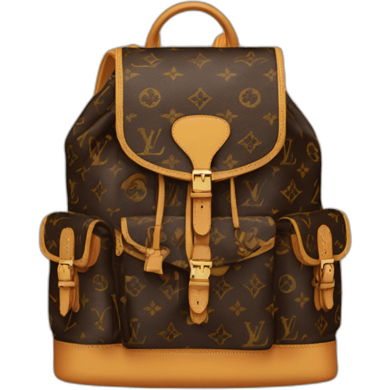 monogram lv backpack emoji