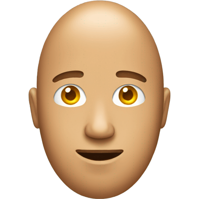 a person with an egg as his head emoji