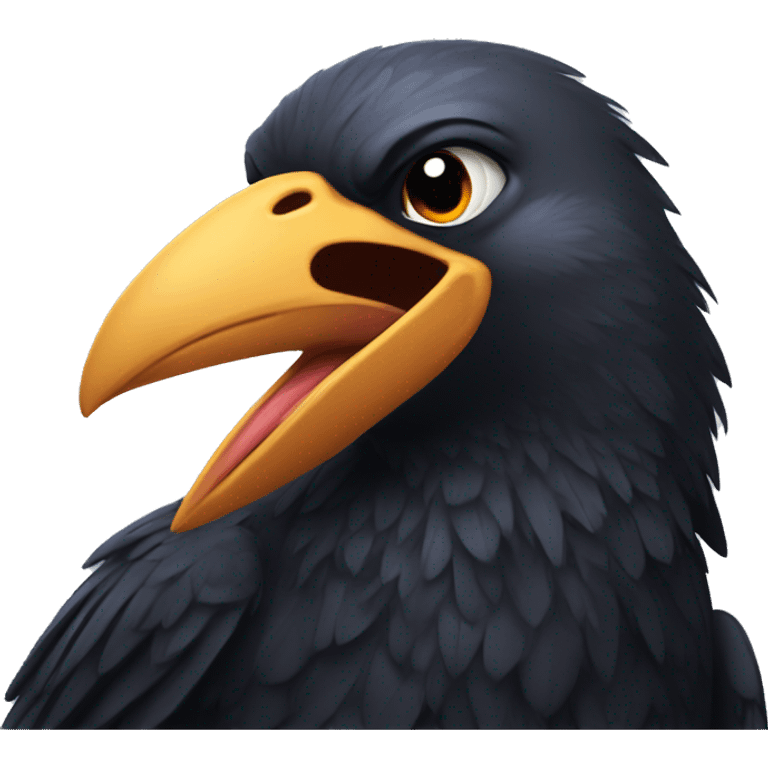 laughing crow emoji