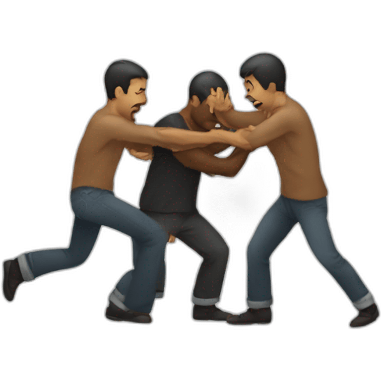 Person beating someone up emoji