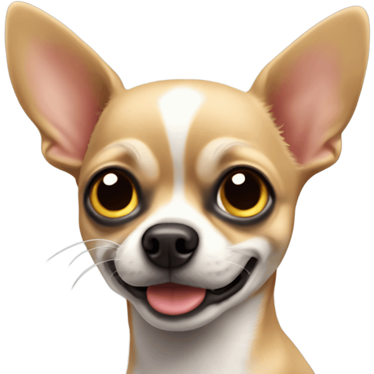 Un perito chihuahua en posición de jugar emoji