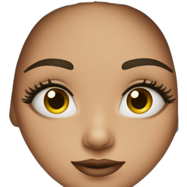 Girl with lashes emoji