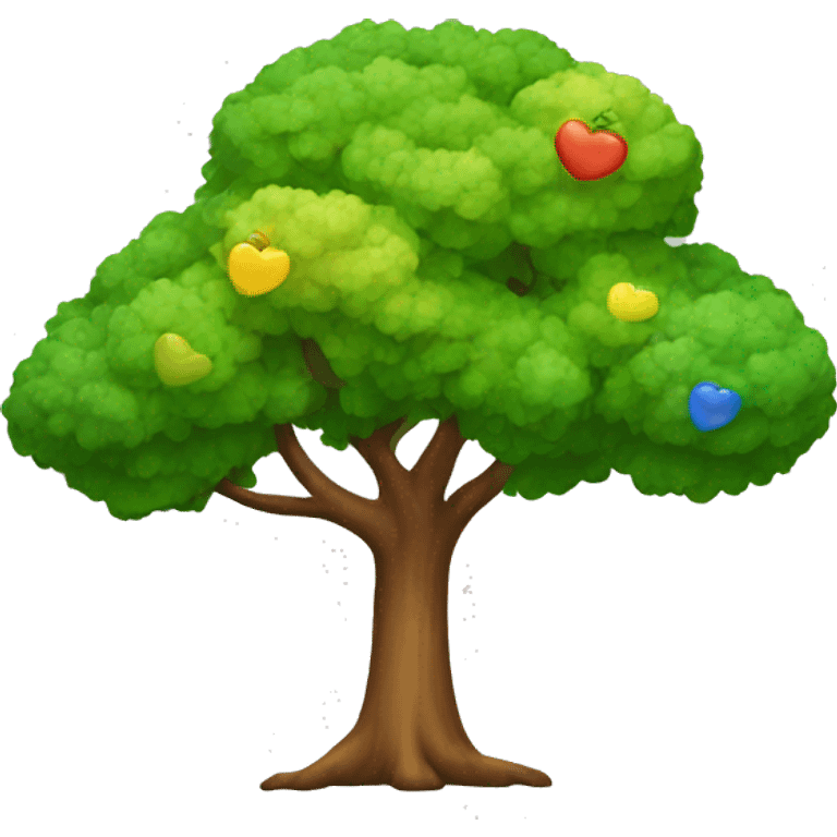 A rainbow tree emoji